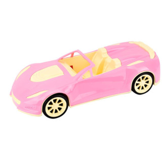 Auto kabriolet růžové na volný chod, 38cm
