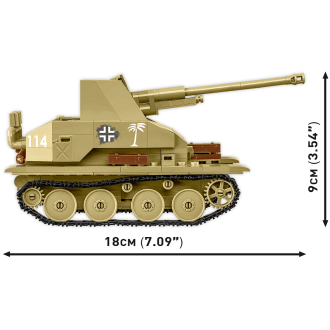 Cobi 3131 II WW German tank destroyer Sd.Kfz. 139 MARDER III, 1:35, 486 kostek