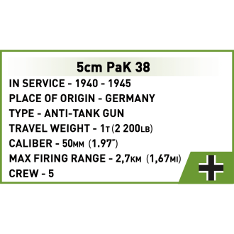 Cobi 3131 II WW German tank destroyer Sd.Kfz. 139 MARDER III, 1:35, 486 kostek