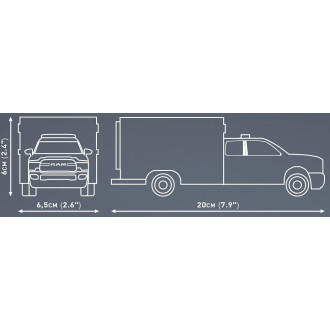 Cobi 24609 RAM 3500 Ambulance, 1:35, 295 kostek