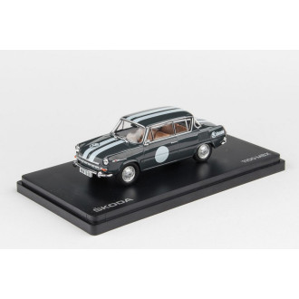 Abrex Škoda 1100MBX Šedé, Narozeninové Embéixo 1:43
