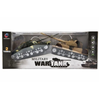 Teddies Tank RC 2ks 25cm tanková bitva se světlem a zvukem