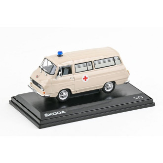 Abrex Škoda 1203 (1974) Sanitní Vůz, kulatý maják, 1:43