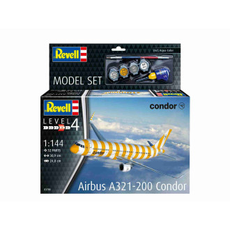 Revell ModelSet letadlo 63788 Airbus A321-200, Condor (1:144)