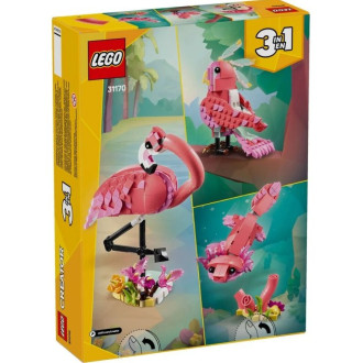 Lego Creator 3v1 31170 Divoká zvířata, Růžový plameňák