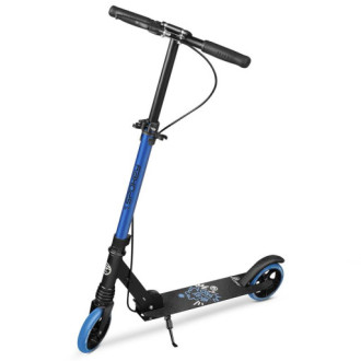 Spokey VACAY Pro Koloběžka s ruční brzdou, kolečka 145 mm, modrá