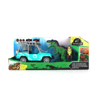 Terénní auto s figurkou a T-Rexem
