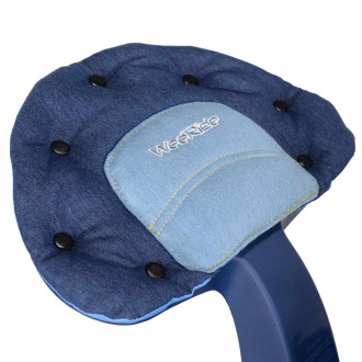 Cyklosedačka WeeRide SafeFront Deluxe, Modrá