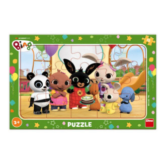 Dino deskové puzzle 15 dílků - Bing ve školce