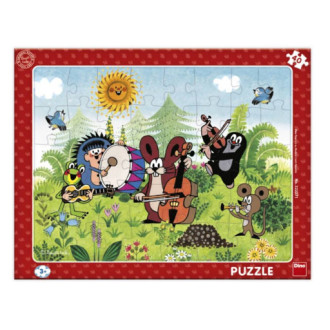 Deskové puzzle 40 dílků - Krtek a kapela