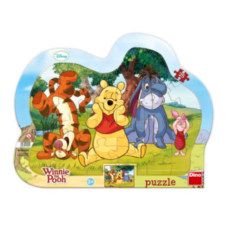 Deskové puzzle 25 dílků - Schovávaná s Medvídkem Pú