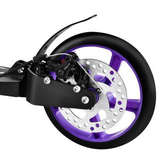 Koloběžka NILS Extreme HM124T s kotoučovou brzdou, fialová