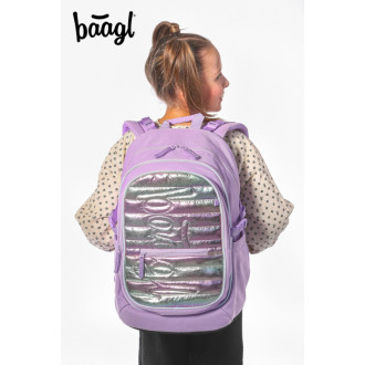 BAAGL Školní batoh Core Lavender