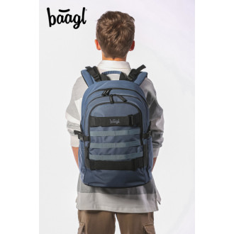 BAAGL Školní batoh Skate Dust Blue