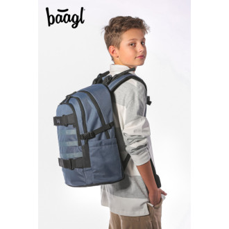BAAGL Školní batoh Skate Dust Blue