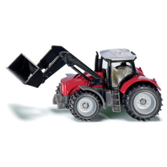 Siku traktor Massey Ferguson s předním nakladačem