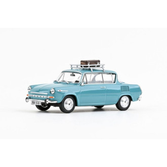 Abrex Škoda 1100MBX (1969) se zahrádkou, Tyrkysová Světlá 1:43