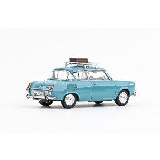 Abrex Škoda 1100MBX (1969) se zahrádkou, Tyrkysová Světlá 1:43