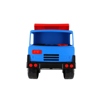 Velké nákladní auto, modrá kabina a červená korba - 75cm