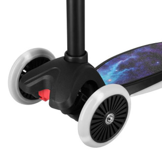 NILS Fun HLB1310 Dětská tříkolová koloběžka s LED, černá
