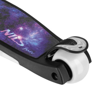 NILS Fun HLB1310 Dětská tříkolová koloběžka s LED, černá