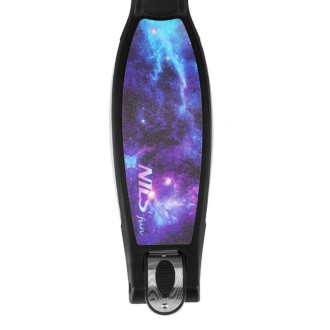 NILS Fun HLB1310 Dětská tříkolová koloběžka s LED, černá
