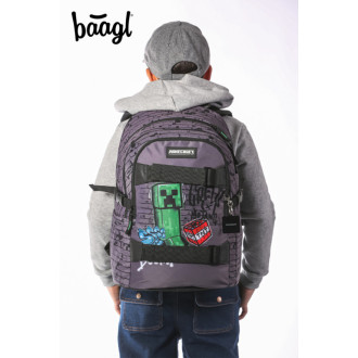 BAAGL SET 3 Skate Minecraft TNT: Batoh, Etue, Sáček