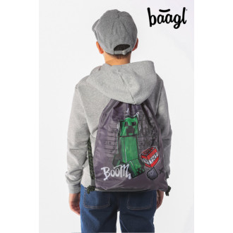 BAAGL SET 3 Skate Minecraft TNT: Batoh, Etue, Sáček