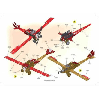 Merkur Red Baron, 680 dílů, 40 modelů