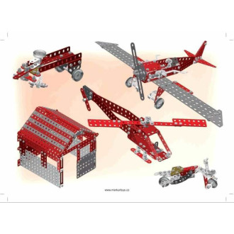 Merkur Red Baron, 680 dílů, 40 modelů