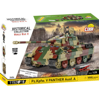 Cobi 2654 II WW Pz.Kpfw. V PANTHER Ausf. A, 1:28, 1152 kostek