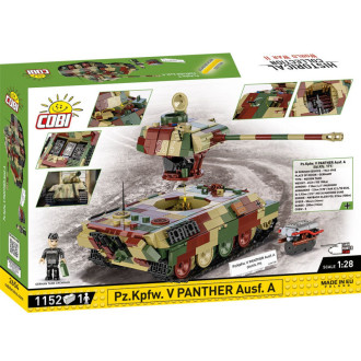 Cobi 2654 II WW Pz.Kpfw. V PANTHER Ausf. A, 1:28, 1152 kostek