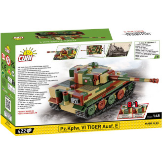 Cobi 2735 II WW Pz.Kpfw. VI Tiger Ausf. E, 2v1, 1:48, 422 kostek