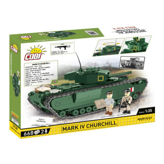 COBI 3128 II WW Mark IV Churchill, 1:35, 668 kostek