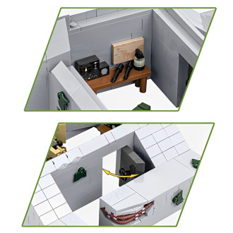 COBI 3136 Německý bunkr Regelbau 667, 1:35, 642 kostek a 2 figurky