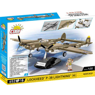 Cobi 5763 Bombardér Lockheed P-38 Lightning (H), 1:32, 652 kostek