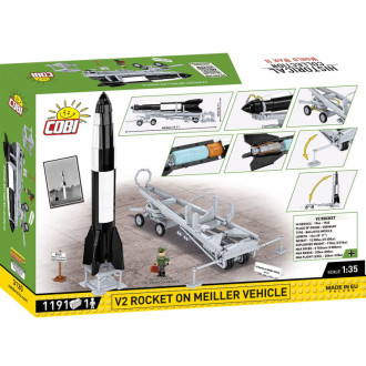 COBI 3120 II WW Raketa V2 na podvozku Meiller, 1:35, 1191 kostek