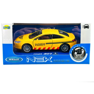 Welly Peugeot Coupe 407 Auto club, 1:34-39