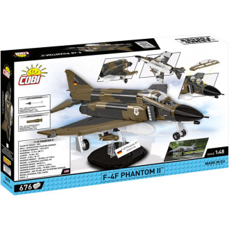 COBI 5898 Armed Forces F-4F Phanthom II, 1:48, 676 kostek
