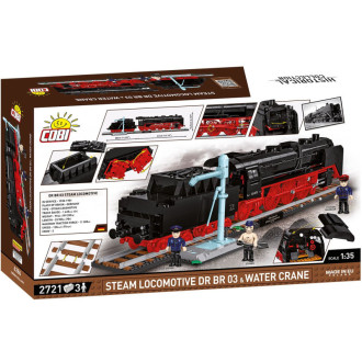 Cobi 6286 Parní lokomotiva DR BR 03 a vodní jeřáb, 1:35, 2721 kostek