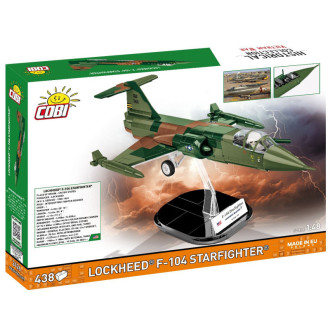 COBI 2426 Vietnam War Lockheed F-104 Starfighter, 1:48, 438 kostek