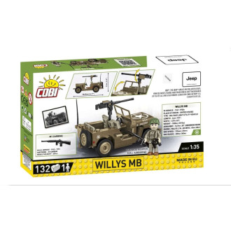 Cobi 3133 II WW Willys MB, 1:35, 132 kostek