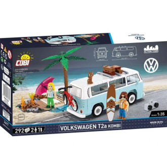 Cobi 24617 Volkswagen T2a Kombi, 1:35, 292 kostek