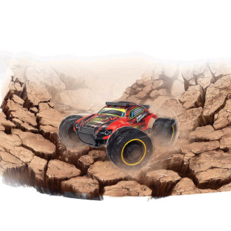 Maisto Tech RC Bad Buggy, červená 2,4 GHz, USB