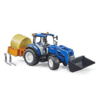 Bruder 2187 Traktor New Holland T5.120 s čelním nakladačem, korbou, vidlemi