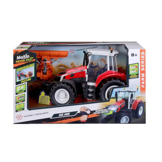 Maisto RC Massey Ferguson traktor s radlicí se světly, 2,4 GHz, 1:16