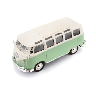 Maisto Volkswagen Van Samba, Zeleno-krémový 1:25