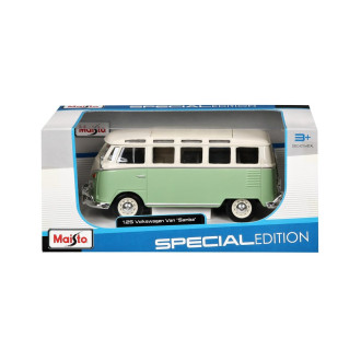 Maisto Volkswagen Van Samba, Zeleno-krémový 1:25