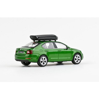Abrex Škoda Octavia III (2012) s boxem, Zelená Rallye Metalíza 1:43