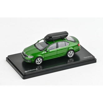Abrex Škoda Octavia III (2012) s boxem, Zelená Rallye Metalíza 1:43